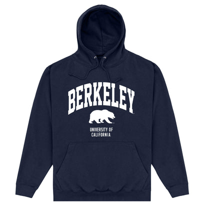 Navy Blue - Front - Berkeley Unisex Adult Bear Hoodie