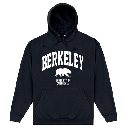 Black - Front - Berkeley Unisex Adult Bear Hoodie