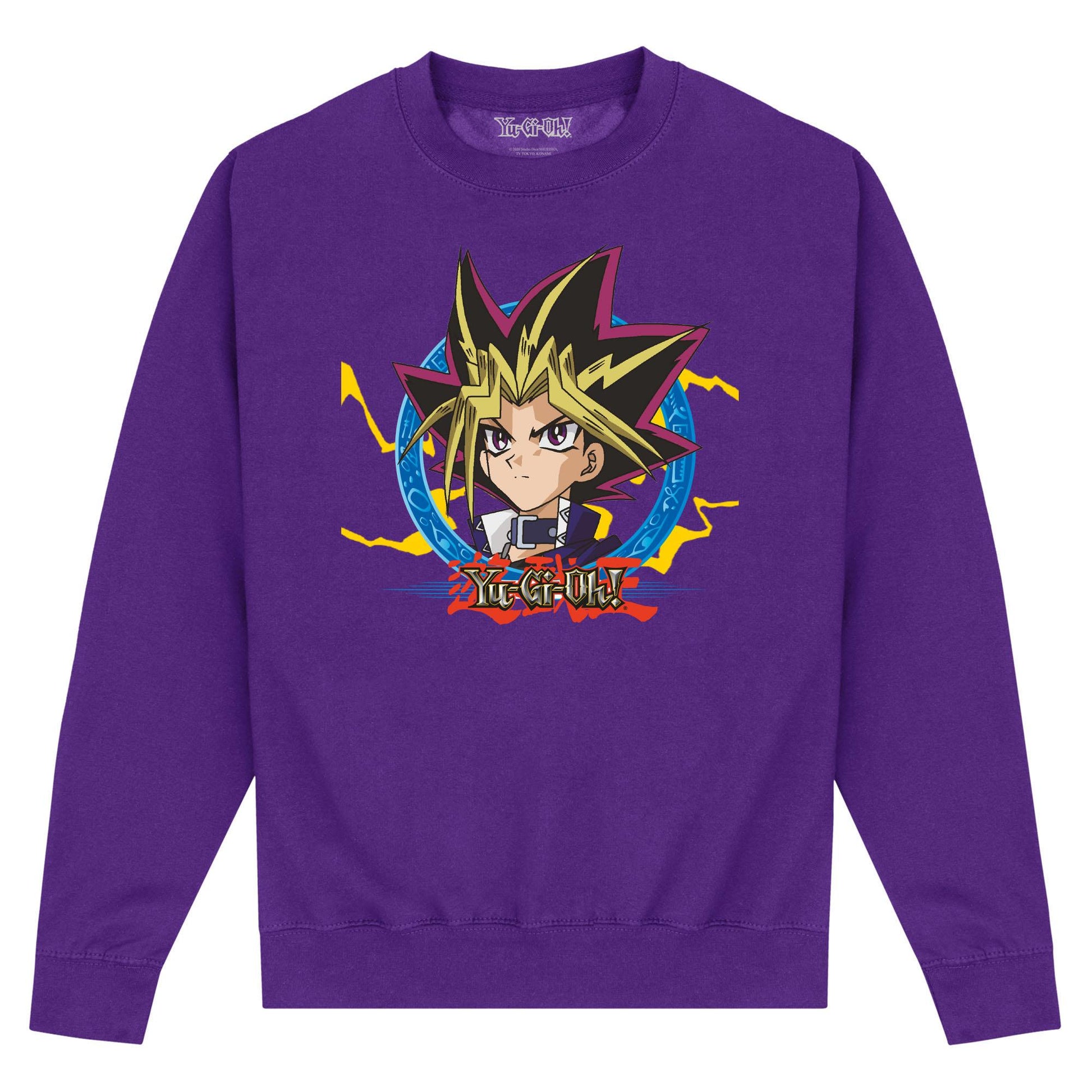 Purple - Front - Yu-Gi-Oh! Unisex Adult Yami Yugi Sweatshirt