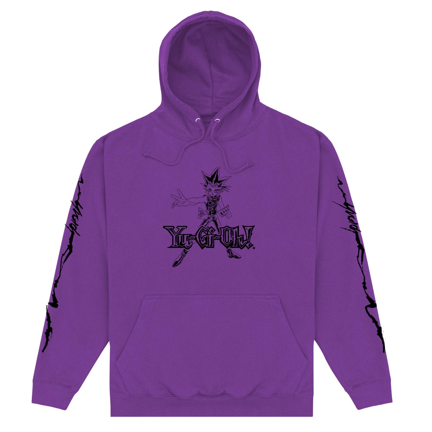 Purple - Front - Yu-Gi-Oh! Unisex Adult Outline Hoodie