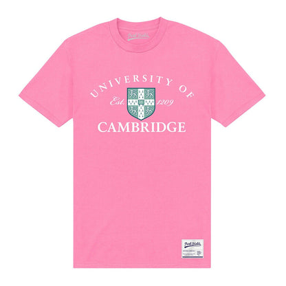 Pink - Front - Park Fields Cambridge University Unisex Adult Est 1209 T-Shirt