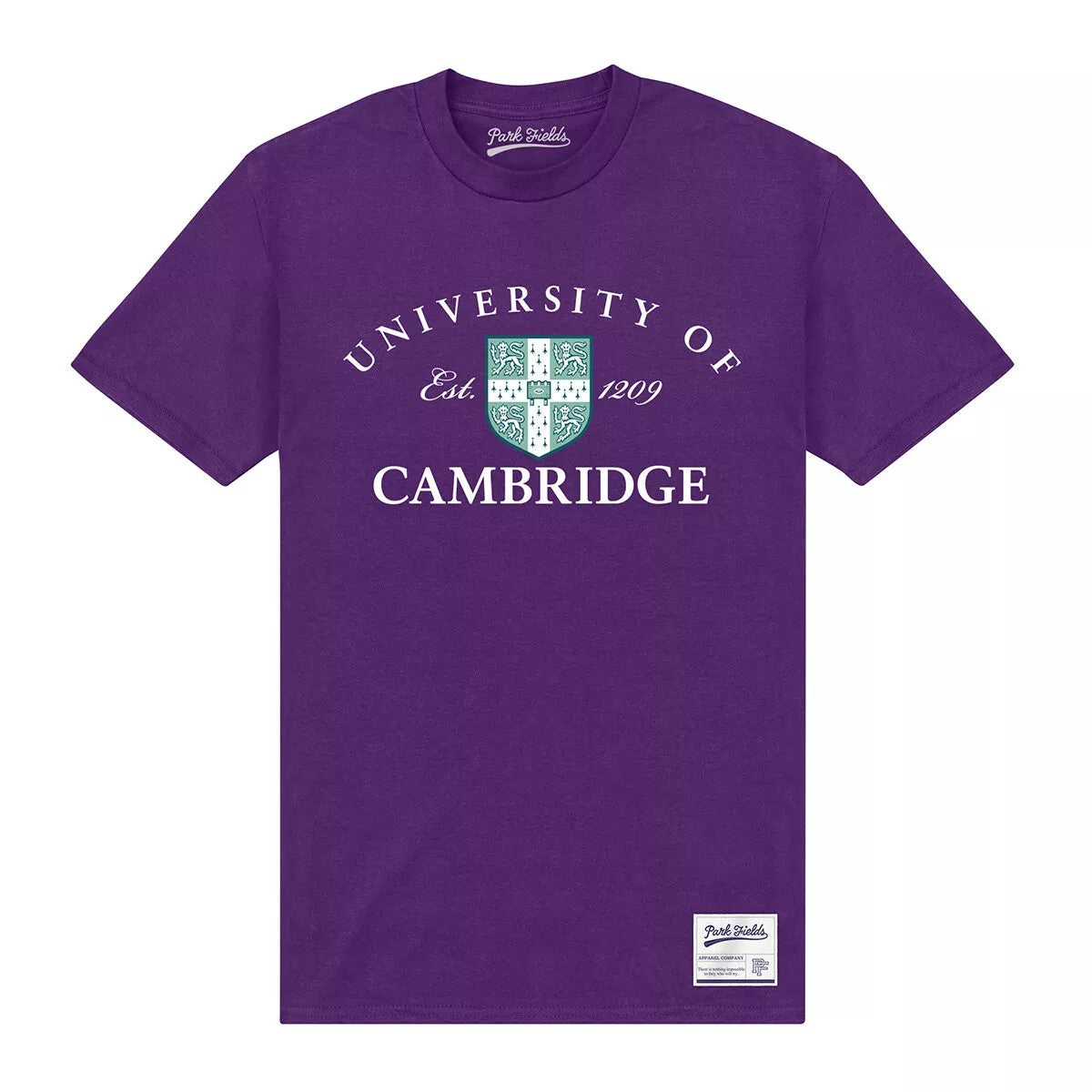 Purple - Front - Park Fields Cambridge University Unisex Adult Est 1209 T-Shirt