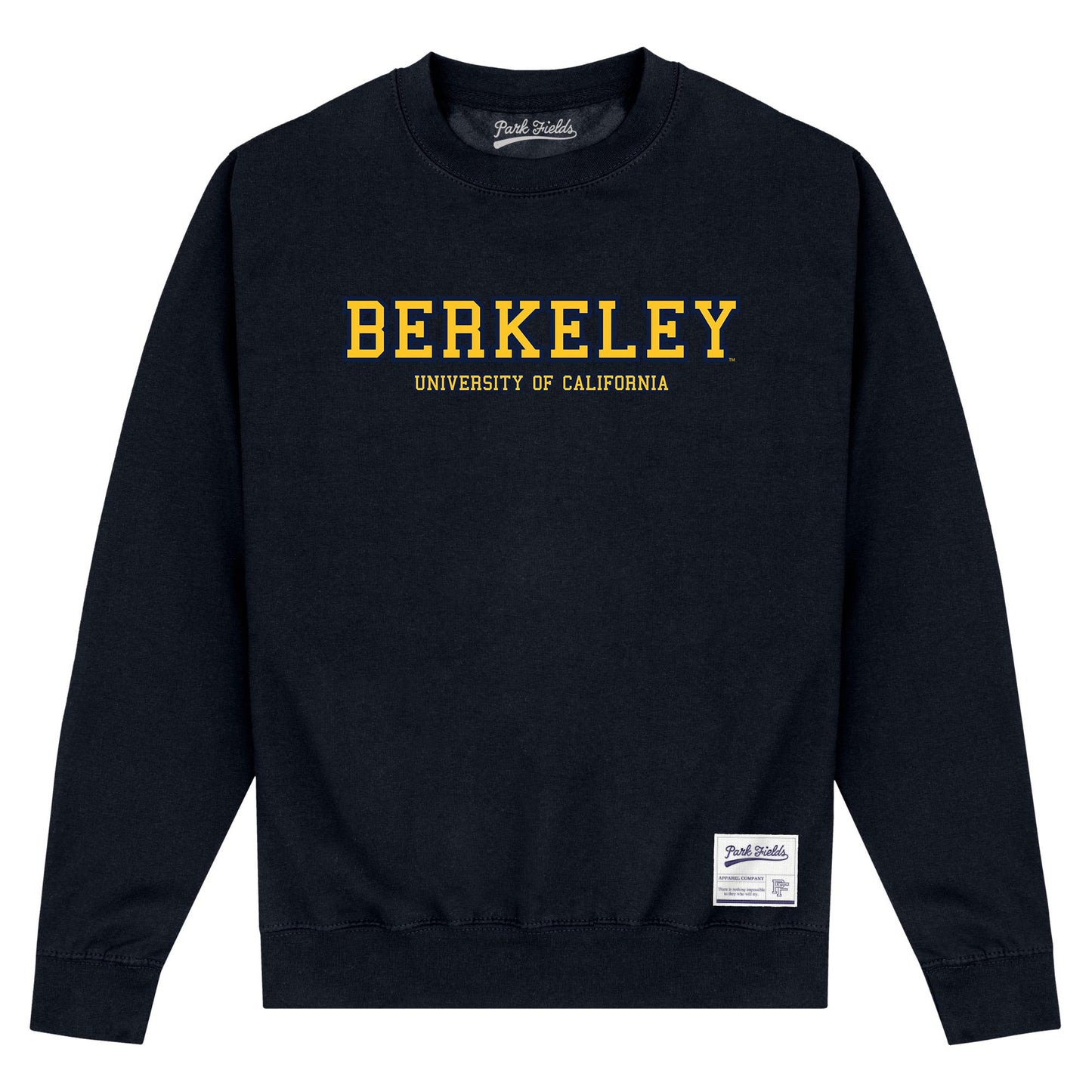 Black - Front - UC Berkeley Unisex Adult Text Sweatshirt