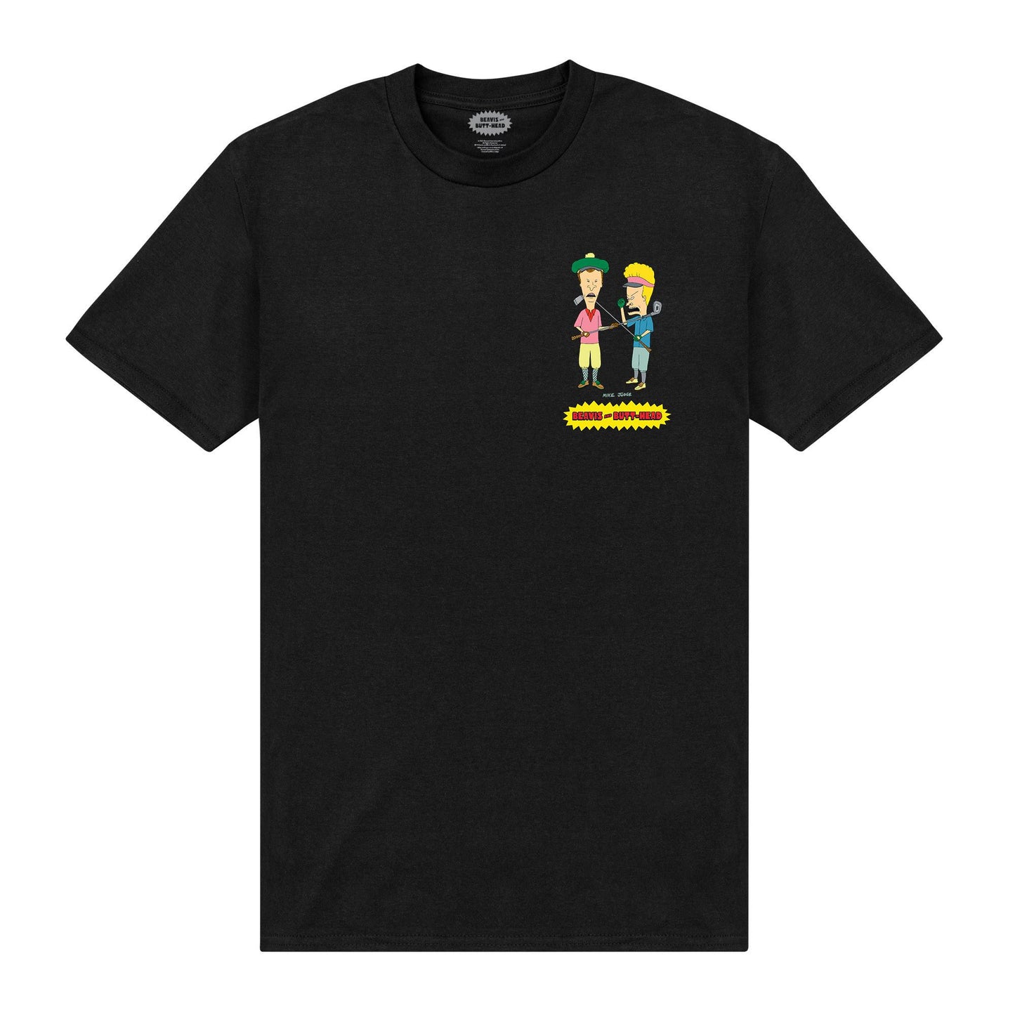 Black - Front - Beavis & Butthead Unisex Adult Butthead T-Shirt