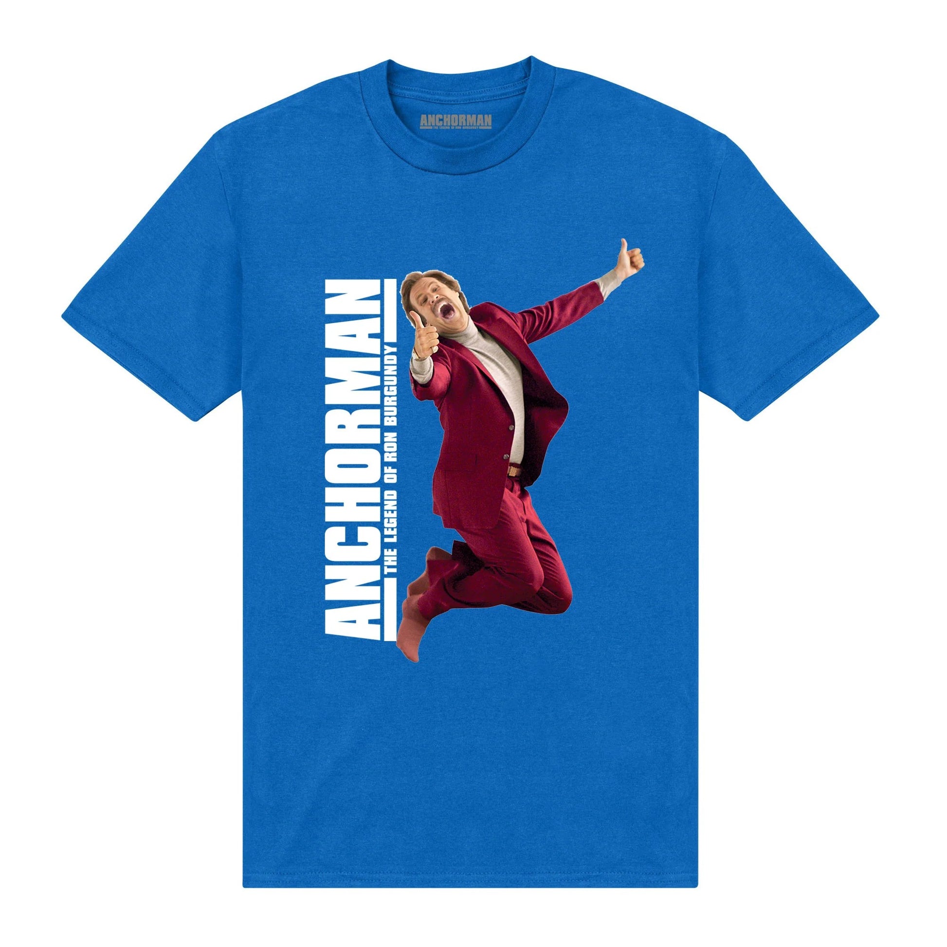 Royal Blue - Front - Anchorman Unisex Adult Jump T-Shirt