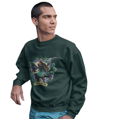 Bottle Green - Lifestyle - Black Adam Unisex Adult Cyclone Sweatshirt