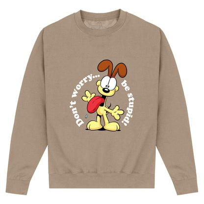 Oatmeal - Front - Garfield Unisex Adult Don´t Worry Sweatshirt
