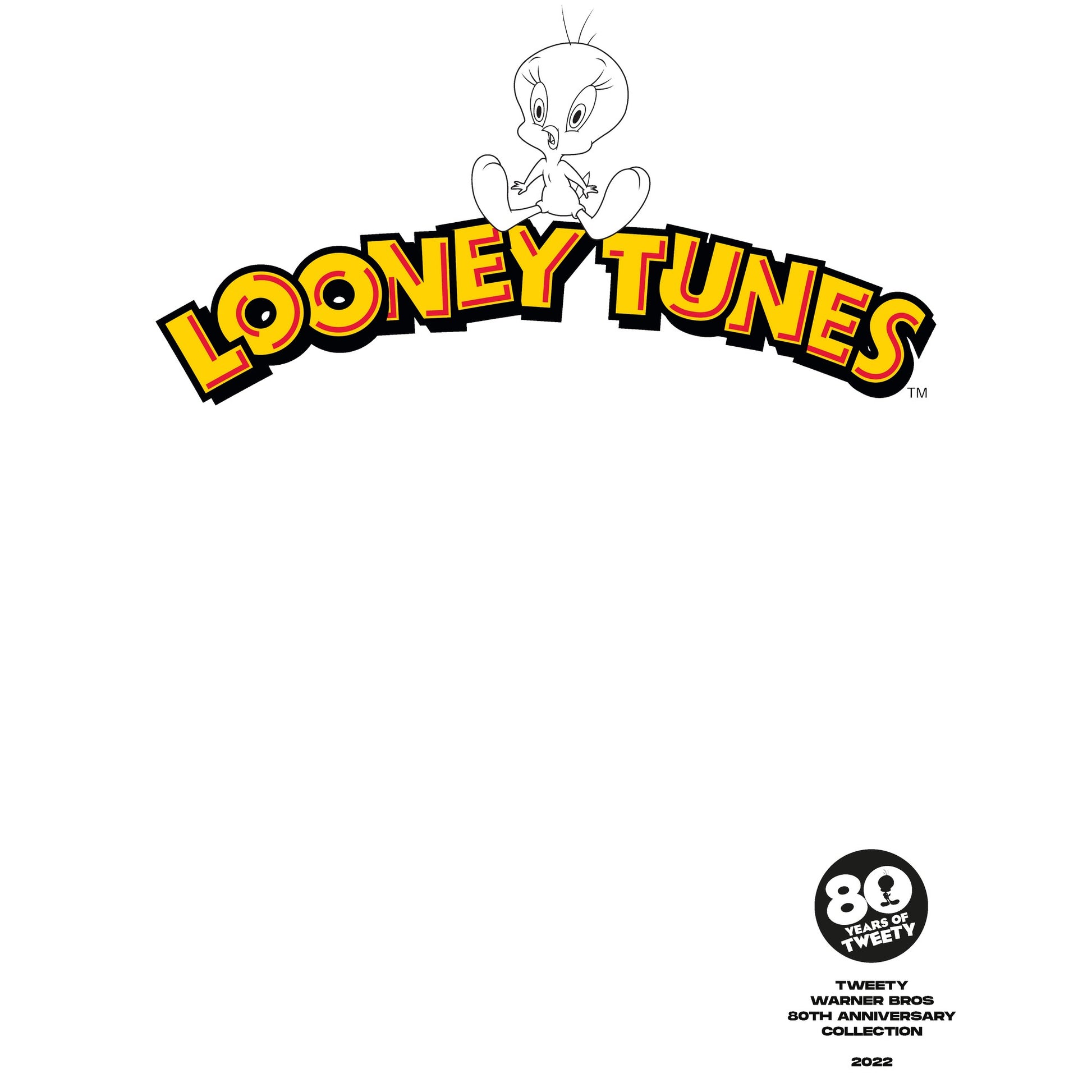 White - Side - Looney Tunes Unisex Adult 80th Tweety Sweatshirt