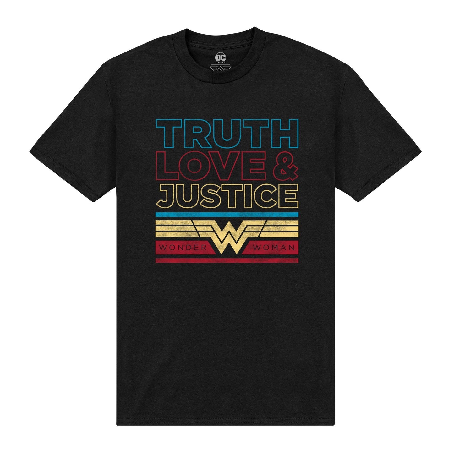 Black - Front - Wonder Woman Unisex Adult Truth T-Shirt