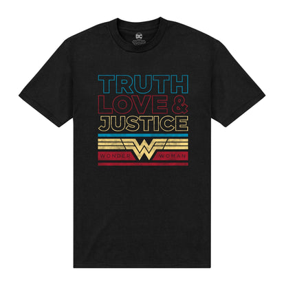 Black - Front - Wonder Woman Unisex Adult Truth T-Shirt