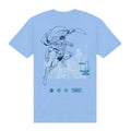 Blue - Back - Superman Unisex Adult Number One T-Shirt
