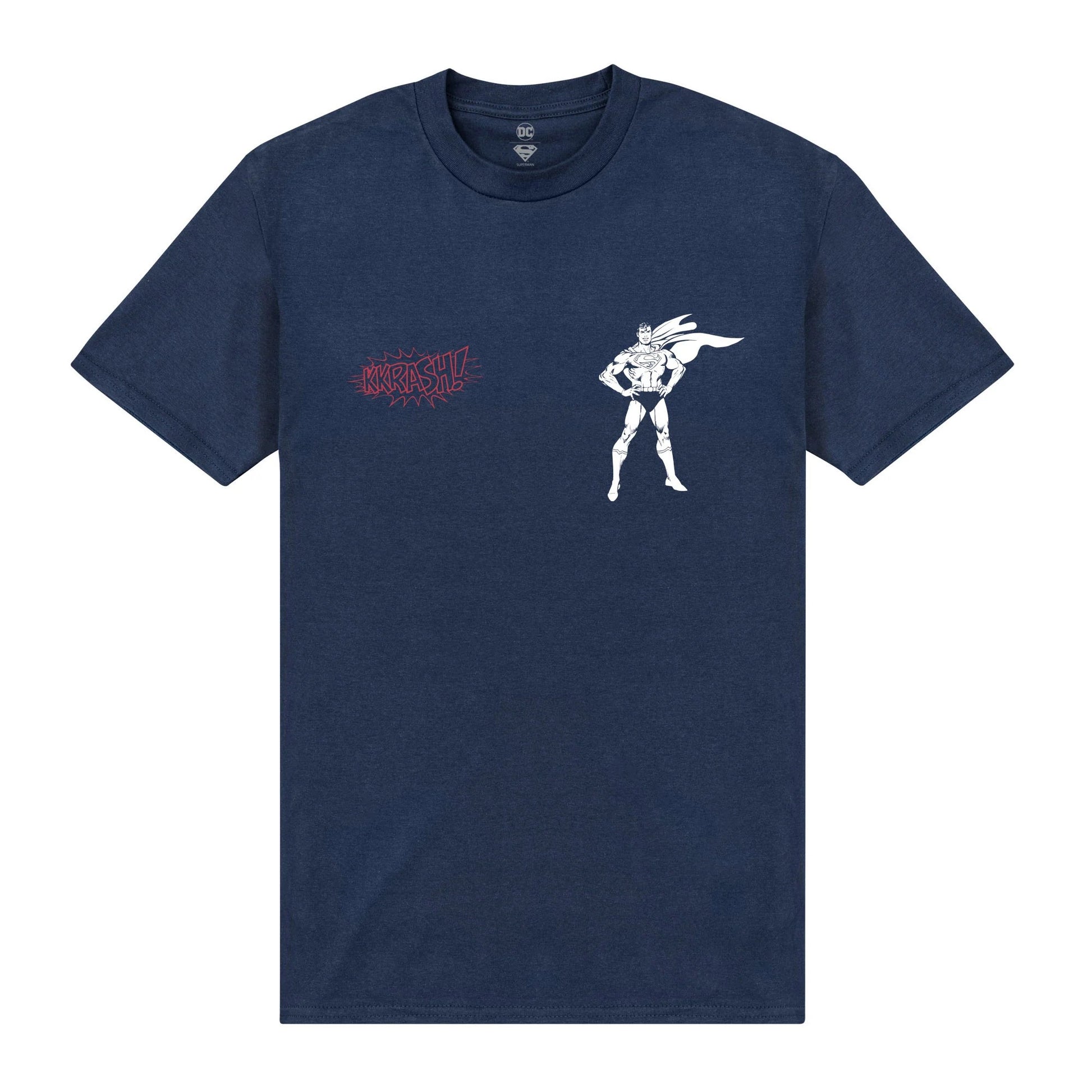 Black - Side - Superman Unisex Adult 85 Years T-Shirt