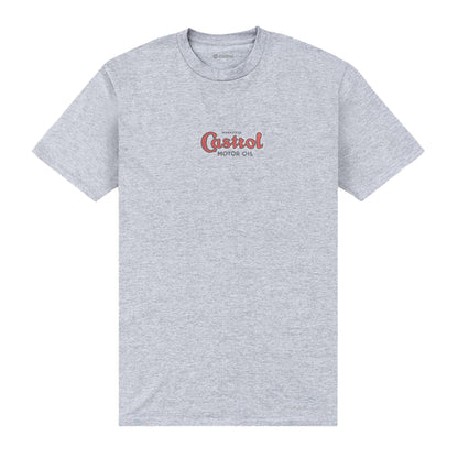 Heather Grey - Front - Castrol Unisex Adult British Owned T-Shirt