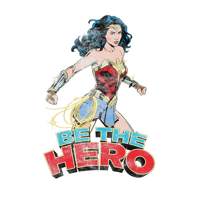 Black - Side - Wonder Woman Unisex Adult Be The Hero Sweatshirt