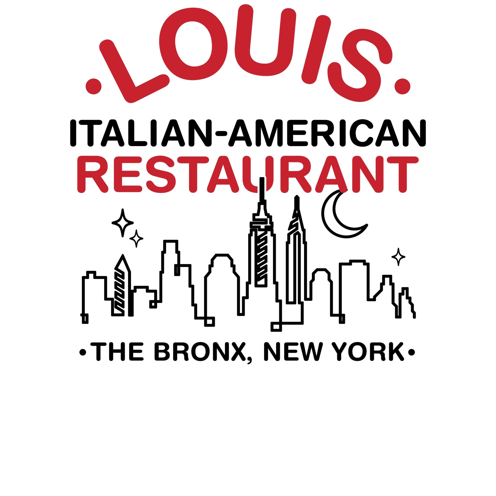 White - Lifestyle - The Godfather Unisex Adult Louis Restaurant T-Shirt