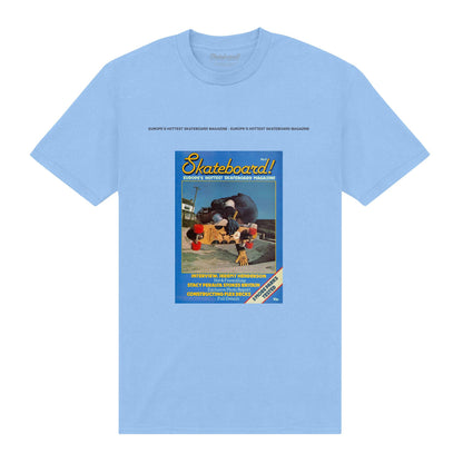 Light Blue - Front - Skateboard! Unisex Adult Magazine Europes Hottest T-Shirt