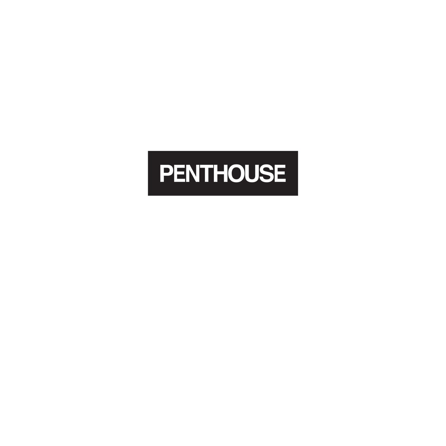 White - Side - Penthouse Unisex Adult Logo Hoodie