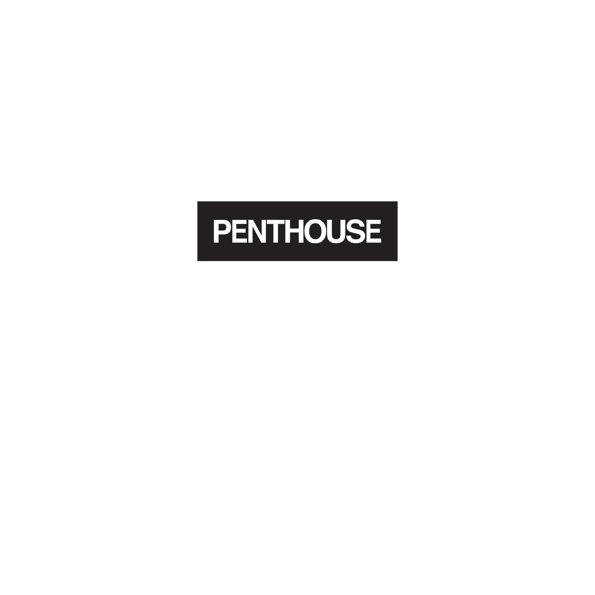 White - Side - Penthouse Unisex Adult Logo Hoodie