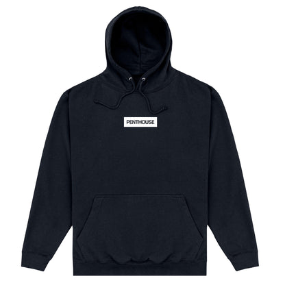 Black - Front - Penthouse Unisex Adult Logo Hoodie