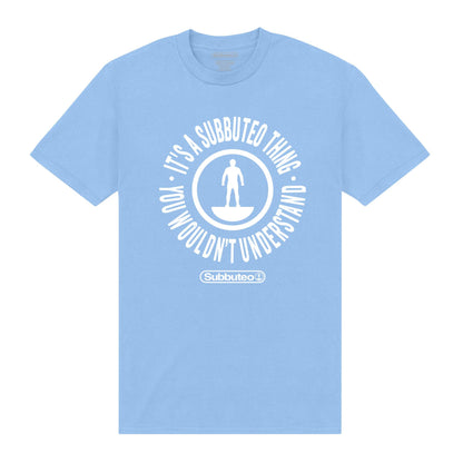 Sky Blue - Front - Subbuteo Unisex Adult Thing T-Shirt