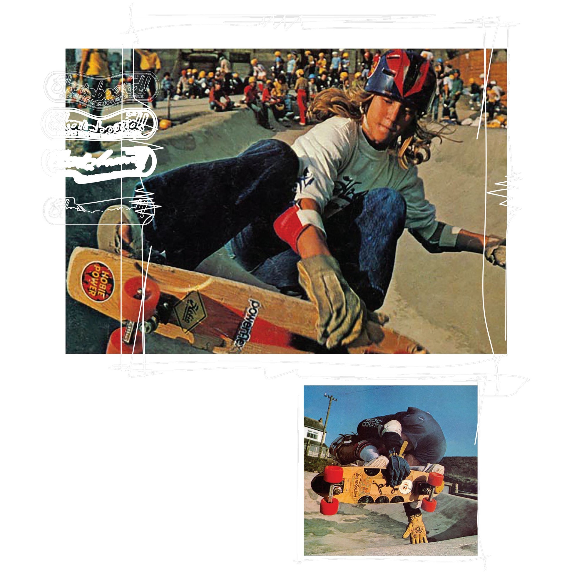 Black - Lifestyle - Skateboard! Unisex Adult Magazine Photograph Hoodie