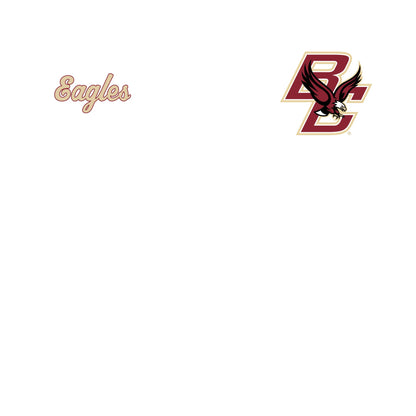 Black - Side - Boston College Unisex Adult BC Eagles T-Shirt