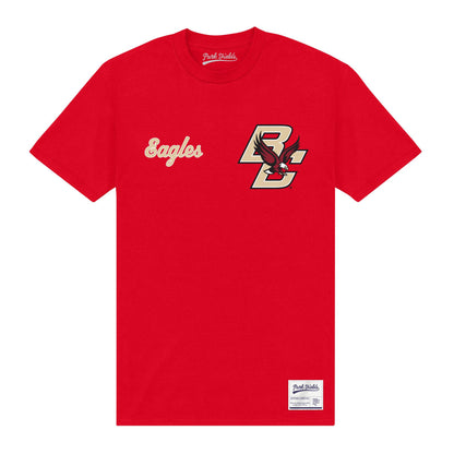 Red - Front - Boston College Unisex Adult BC Eagles T-Shirt
