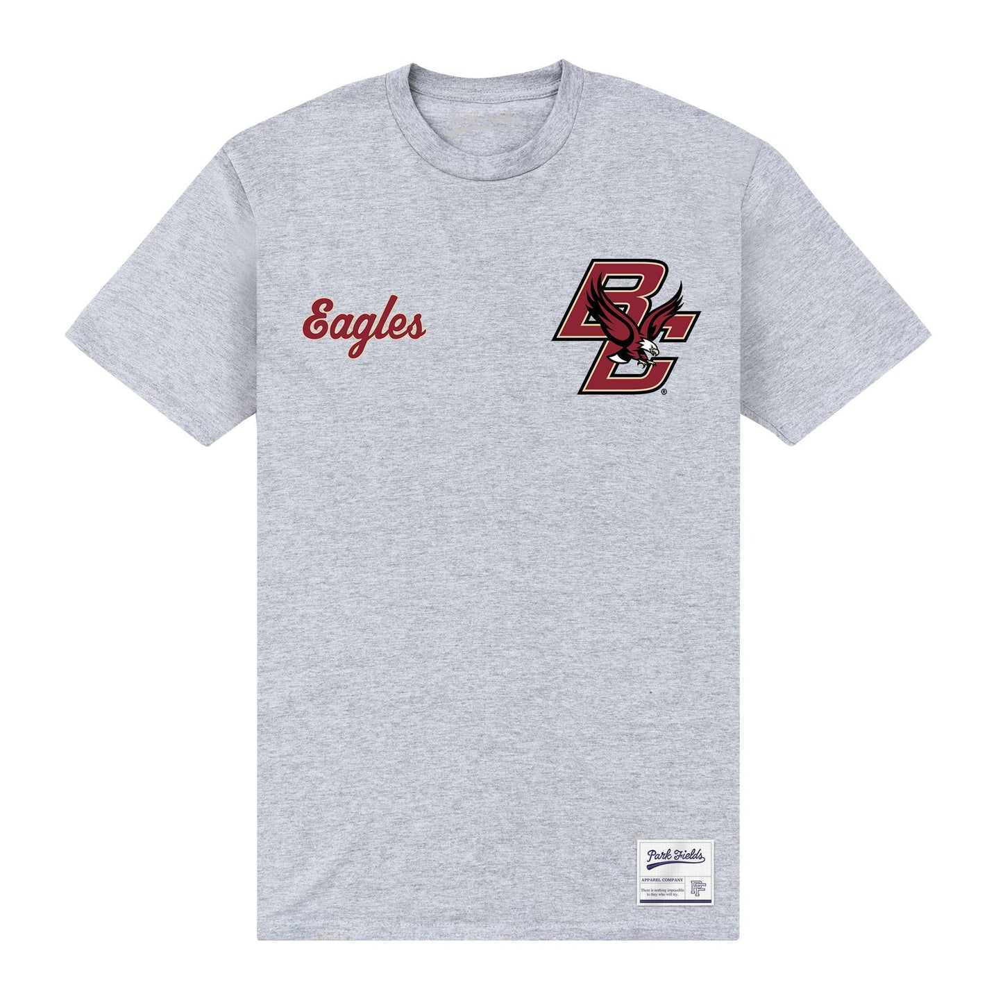 Heather Grey - Front - Boston College Unisex Adult BC Eagles T-Shirt