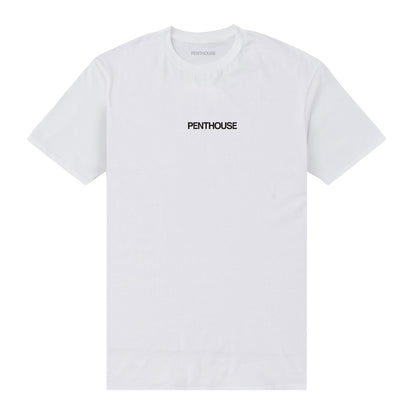 White - Front - Penthouse Unisex Adult Key T-Shirt