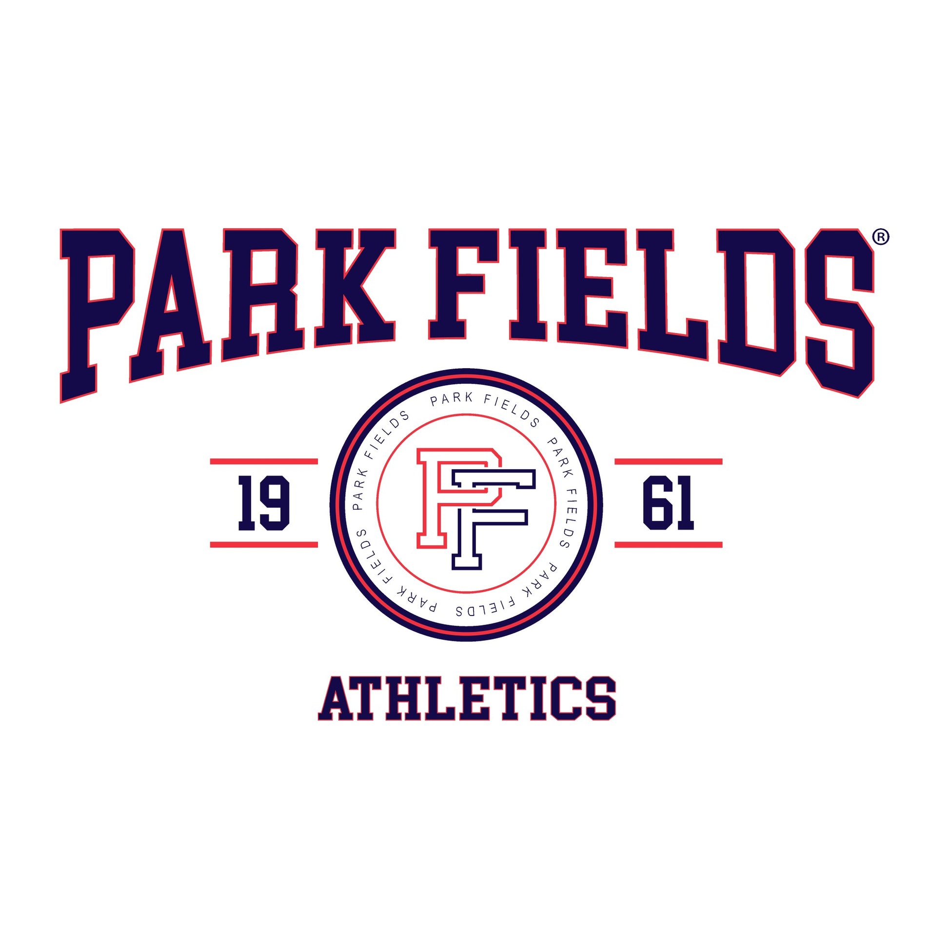 White - Side - Park Fields Unisex Adult Lock Up T-Shirt