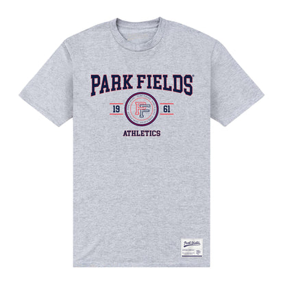 Heather Grey - Front - Park Fields Unisex Adult Lock Up T-Shirt