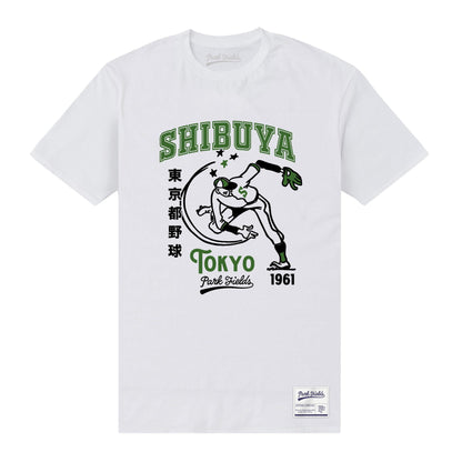 White - Front - Park Fields Unisex Adult Shibuya T-Shirt