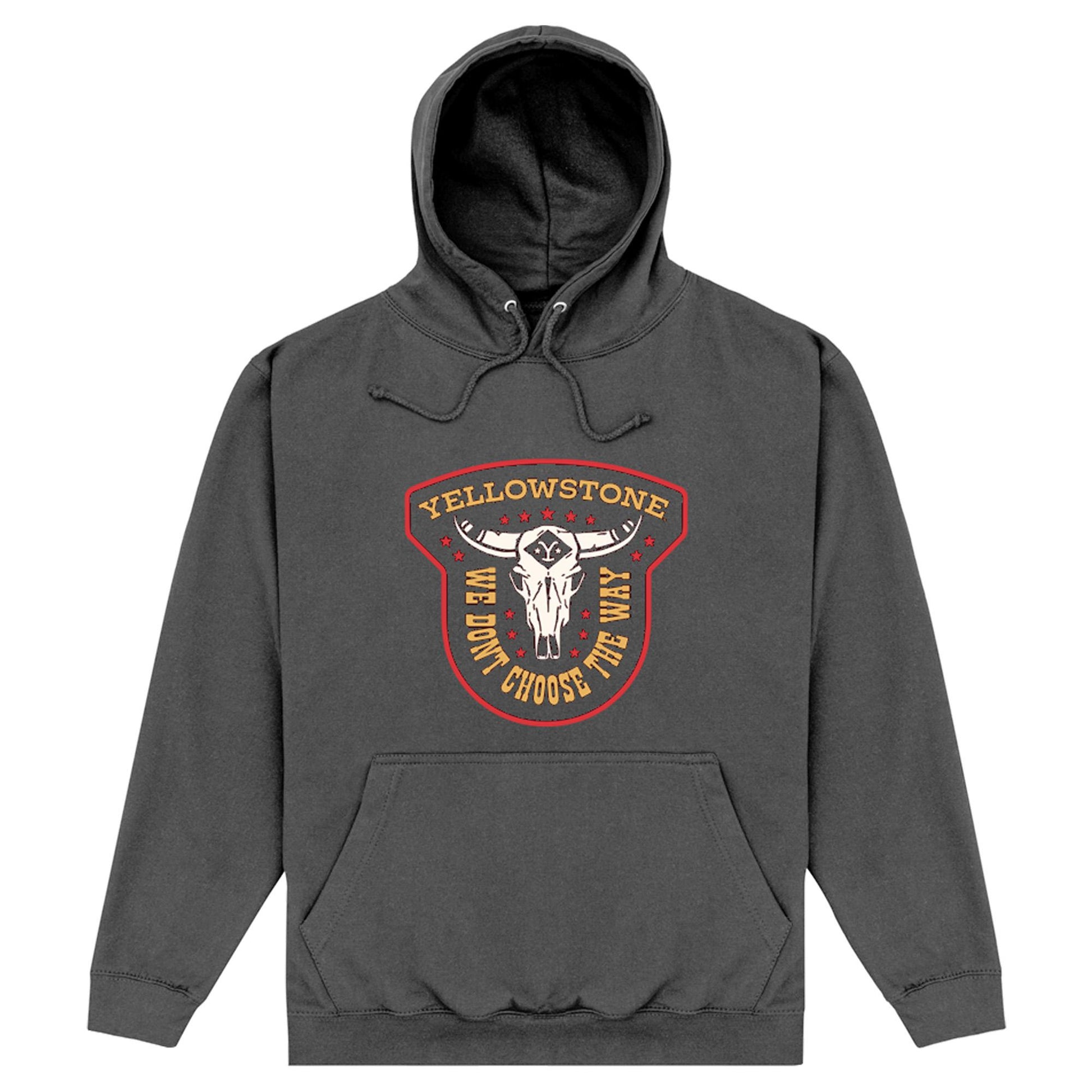 Charcoal - Front - Yellowstone Unisex Adult We Don´t Choose The Way Hoodie