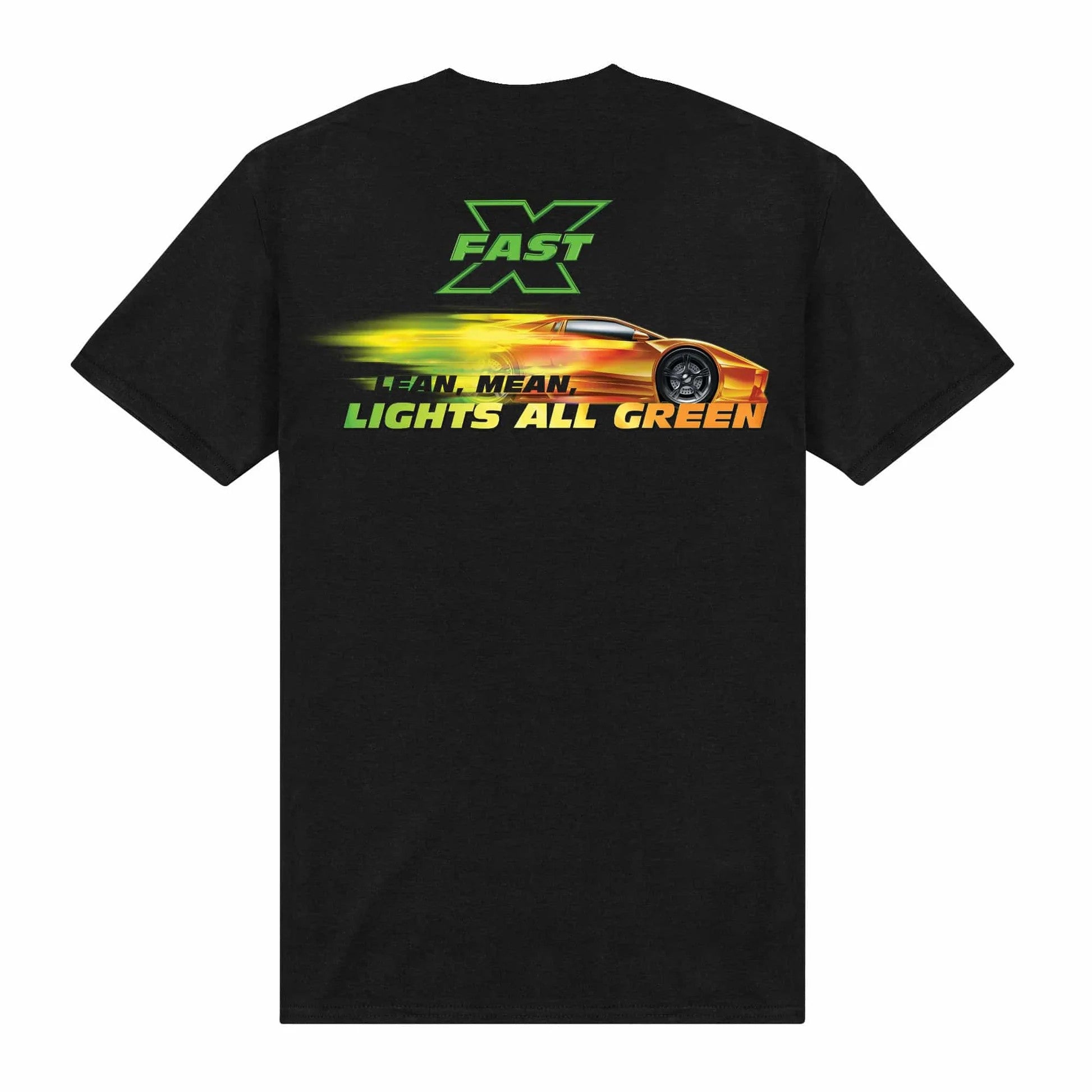 Black - Back - Fast X Unisex Adult All Green T-Shirt