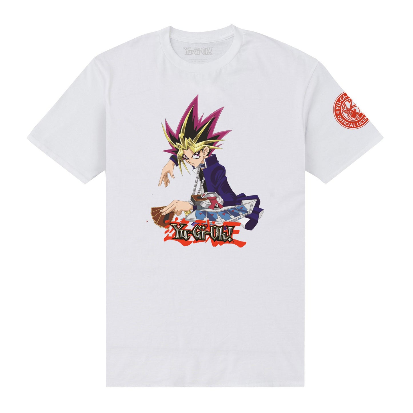 White - Front - Yu-Gi-Oh! Unisex Adult Icons T-Shirt