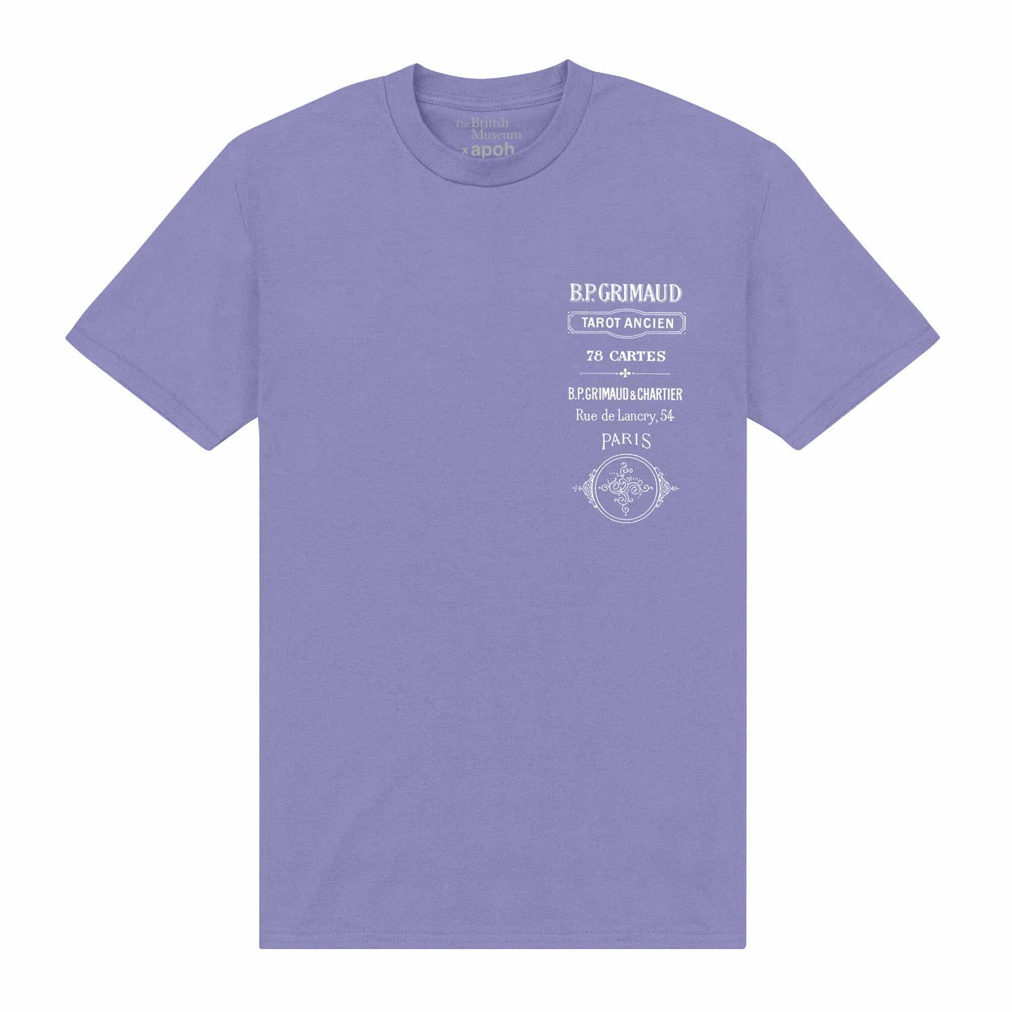 Purple - Front - Apoh Unisex Adult Le Pendu British Museum T-Shirt