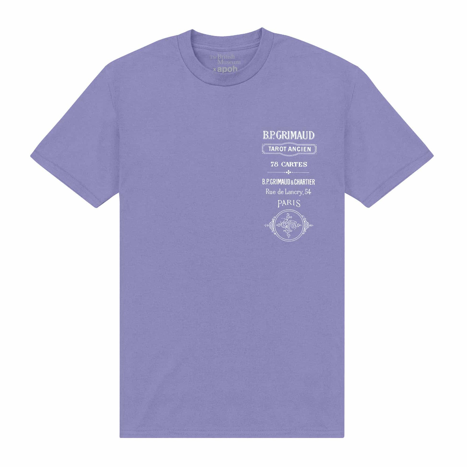 Purple - Front - Apoh Unisex Adult Le Pendu British Museum T-Shirt