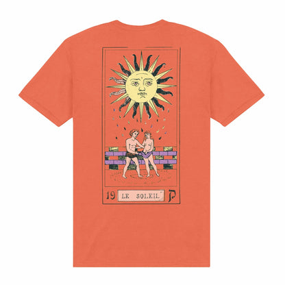 Orange - Back - Apoh Unisex Adult Le Soliel British Museum T-Shirt