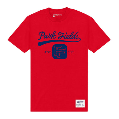 Red - Front - Park Fields Unisex Adult Est 1961 T-Shirt