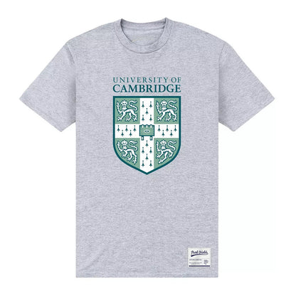 Heather Grey - Front - Park Fields Cambridge University Unisex Adult Shield T-Shirt