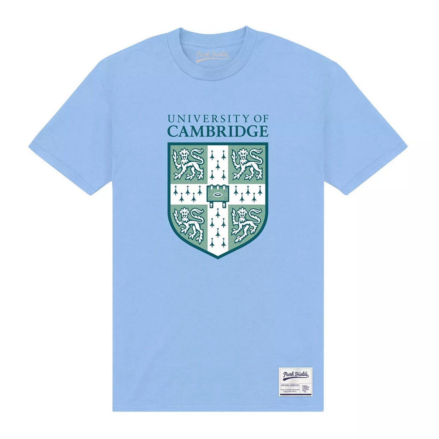 Light Blue - Front - Park Fields Cambridge University Unisex Adult Shield T-Shirt