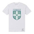 White - Front - Cambridge University Unisex Adult Shield T-Shirt