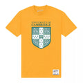 Gold - Front - Cambridge University Unisex Adult Shield T-Shirt