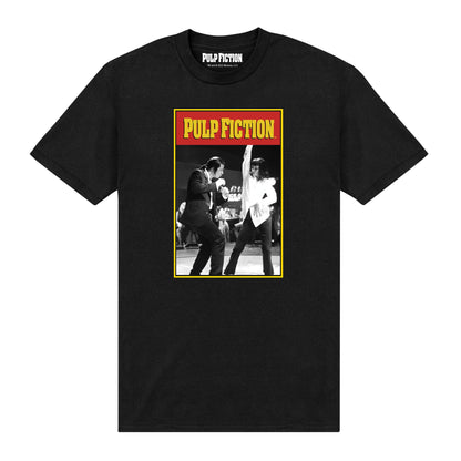 Black - Front - Pulp Fiction Unisex Adult Dancing T-Shirt