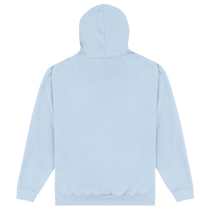 Sky Blue - Back - George Washington University Unisex Adult Script Hoodie
