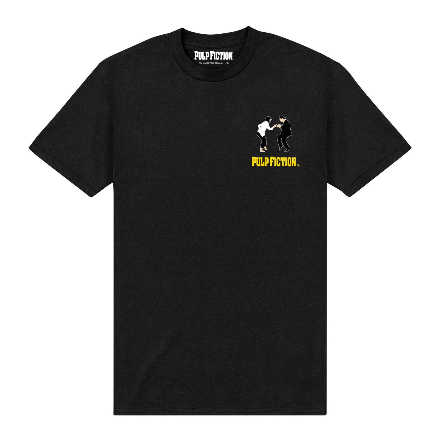 Black - Front - Pulp Fiction Unisex Adult Vince & Mia T-Shirt