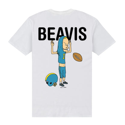 White - Back - Beavis & Butthead Unisex Adult Beavis T-Shirt