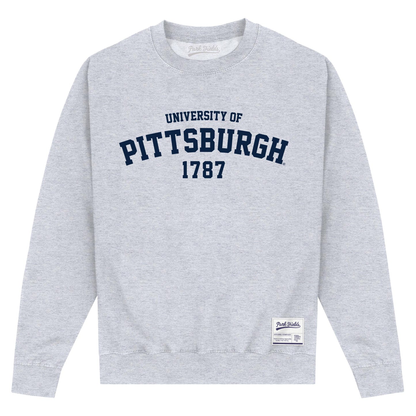 Heather Grey - Front - University Of Pittsburgh Unisex Adult 1787 Sweatshirt