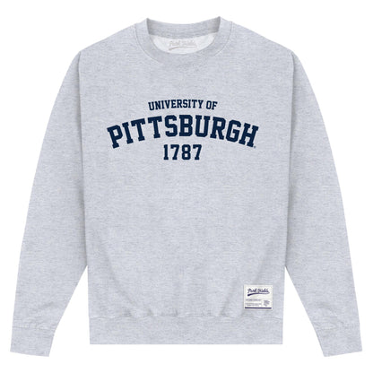 Heather Grey - Front - University Of Pittsburgh Unisex Adult 1787 Sweatshirt