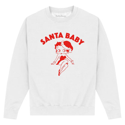 White - Front - Betty Boop Unisex Adult Outline Sweatshirt
